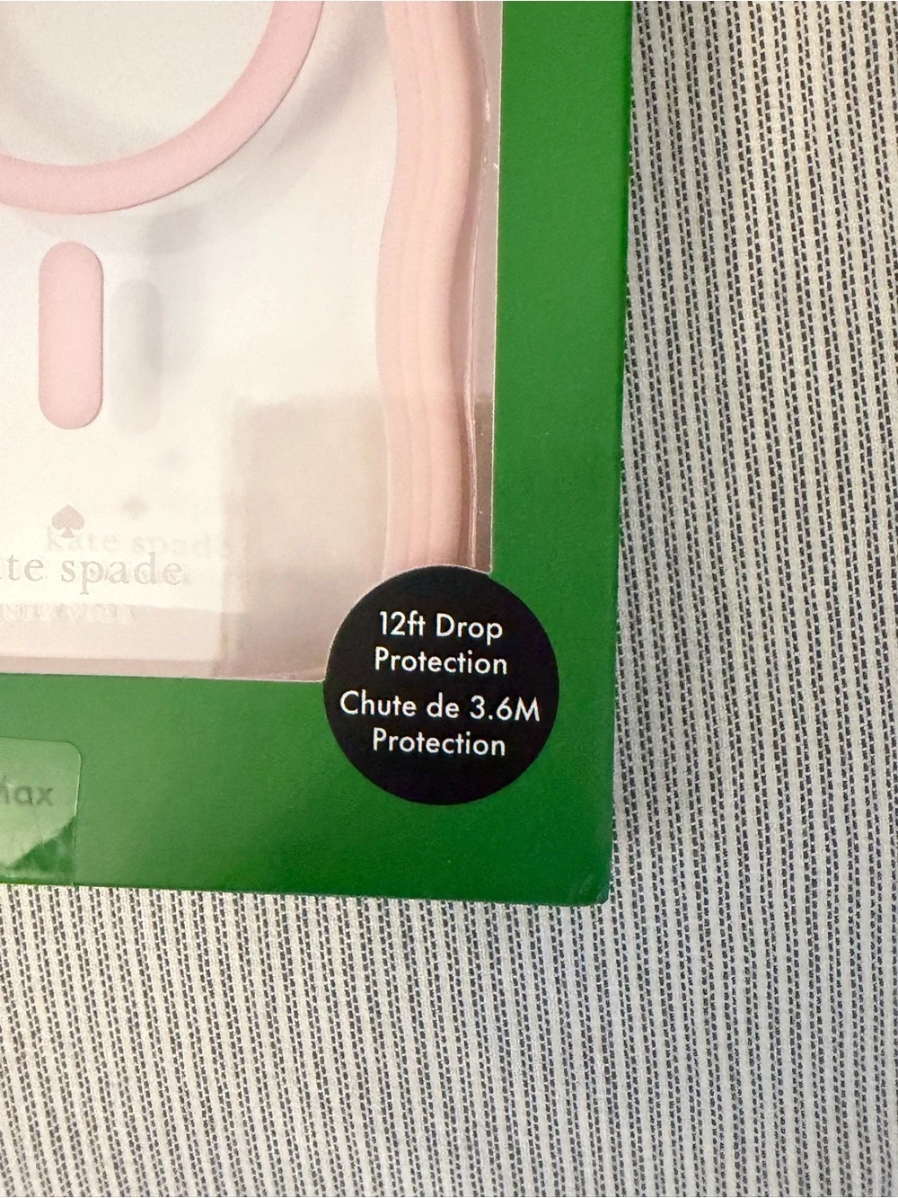 kate spade New York  Pom Pom Pink Wavy Case for iPhone 16 Pro Max NIB